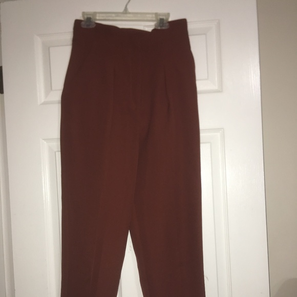 Straight Burnt Orange Pants - Picture 2 of 3